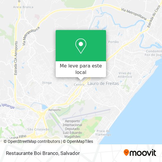 Restaurante Boi Branco mapa