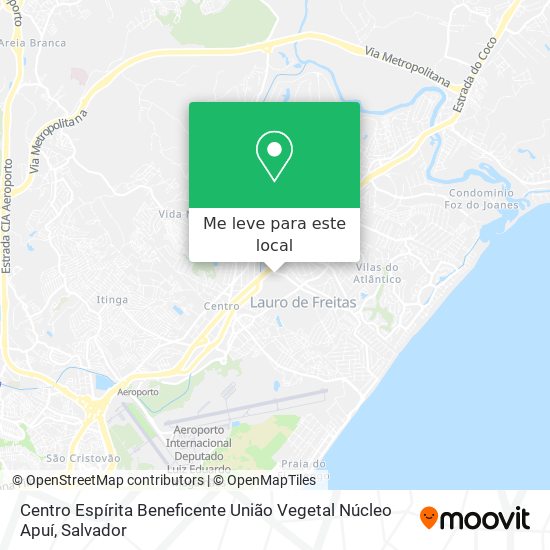 Centro Espírita Beneficente União Vegetal Núcleo Apuí mapa