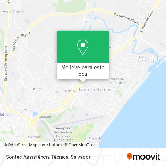 Sontec Assistência Técnica mapa