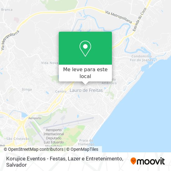 Korujice Eventos - Festas, Lazer e Entretenimento mapa