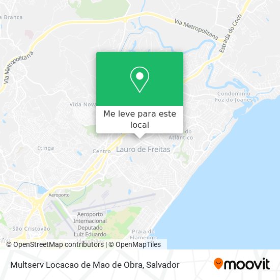 Multserv Locacao de Mao de Obra mapa