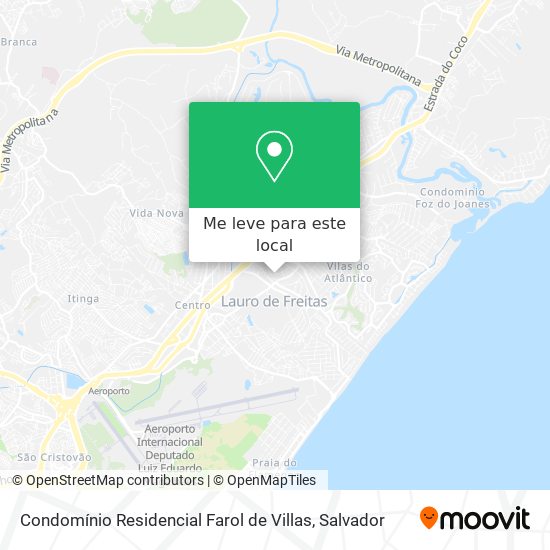 Condomínio Residencial Farol de Villas mapa