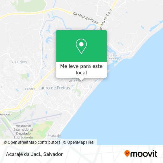 Acarajé da Jaci. mapa