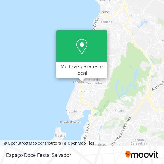 Espaço Doce Festa mapa