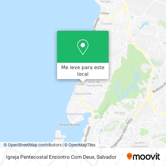 Igreja Pentecostal Encontro Com Deus mapa
