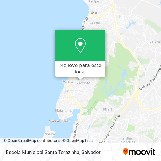 Escola Municipal Santa Terezinha mapa