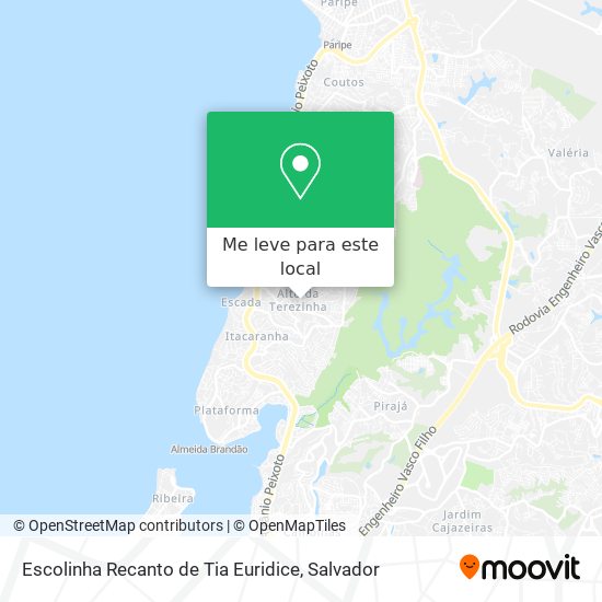 Escolinha Recanto de Tia Euridice mapa