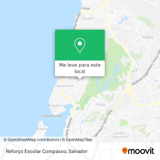 Reforço Escolar Compasso mapa