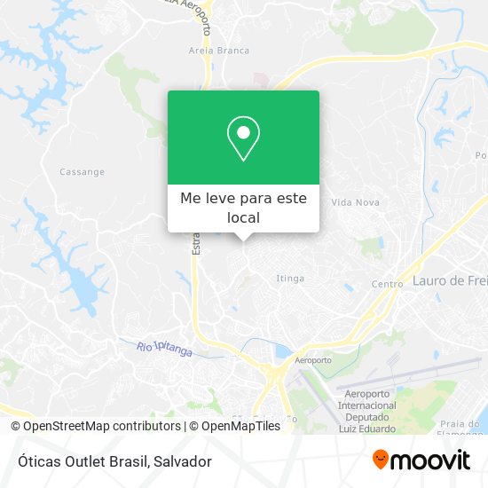 Óticas Outlet Brasil mapa
