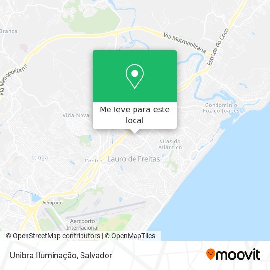 Unibra Iluminação mapa