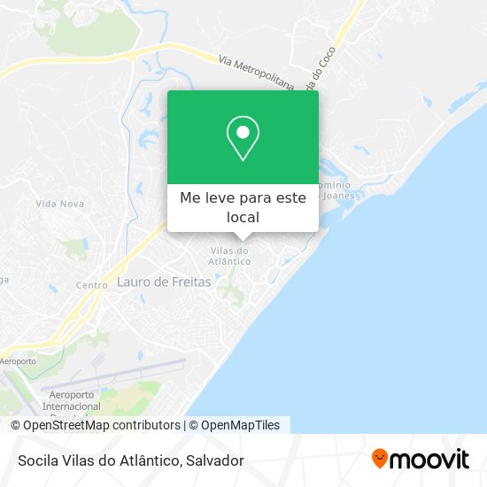 Socila Vilas do Atlântico mapa