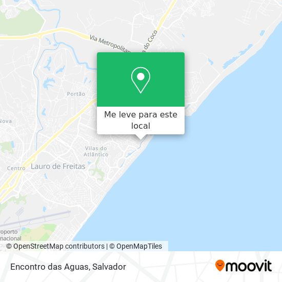 Encontro das Aguas mapa