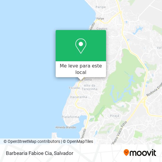 Barbearia Fabioe Cia mapa