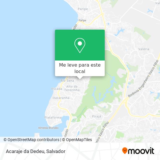 Acaraje da Dedeu mapa