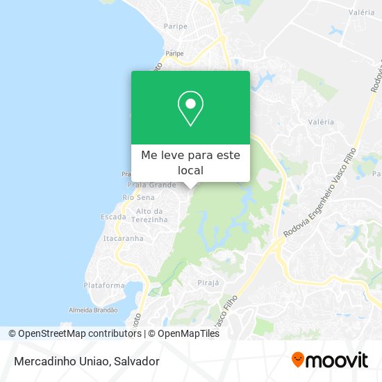 Mercadinho Uniao mapa