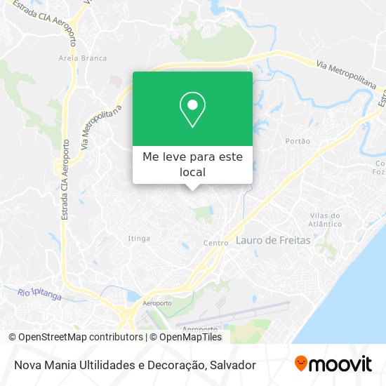 Nova Mania Ultilidades e Decoração mapa