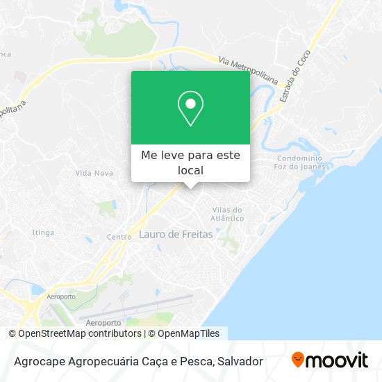 Agrocape Agropecuária Caça e Pesca mapa