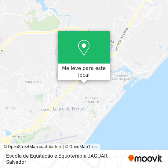 Escola de Equitação e Equoterapia JAGUAR mapa