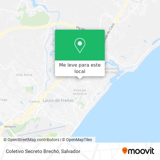 Coletivo Secreto Brechó mapa