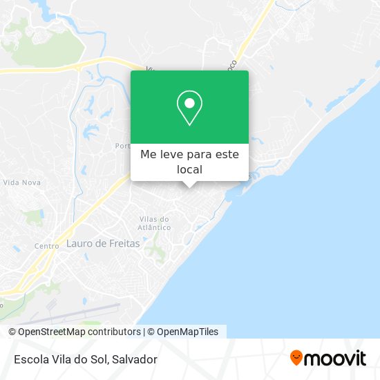 Escola Vila do Sol mapa