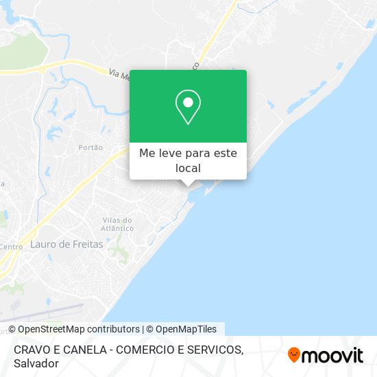 CRAVO E CANELA - COMERCIO E SERVICOS mapa