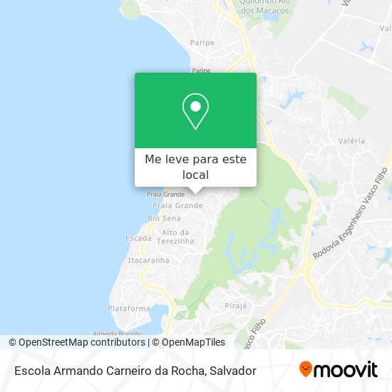 Escola Armando Carneiro da Rocha mapa