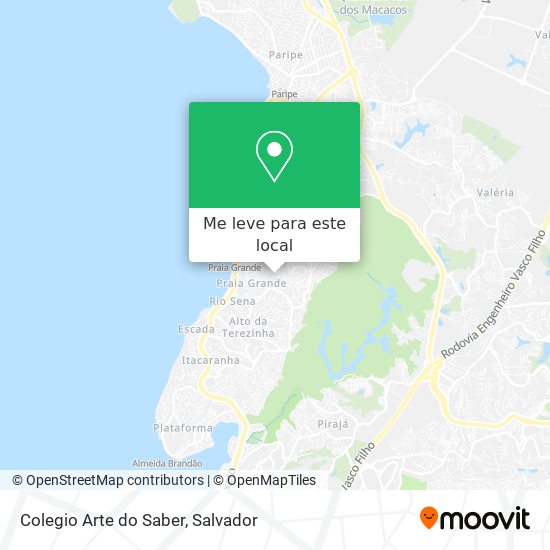 Colegio Arte do Saber mapa