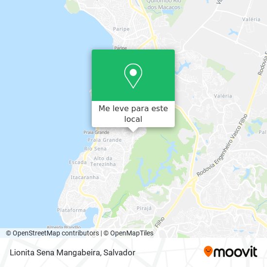 Lionita Sena Mangabeira mapa