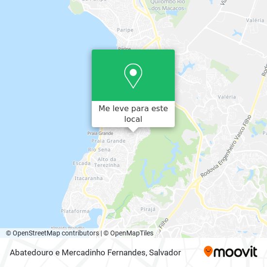 Abatedouro e Mercadinho Fernandes mapa