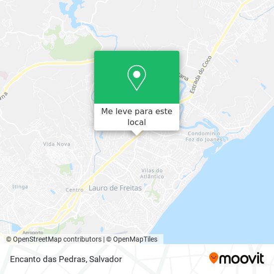 Encanto das Pedras mapa
