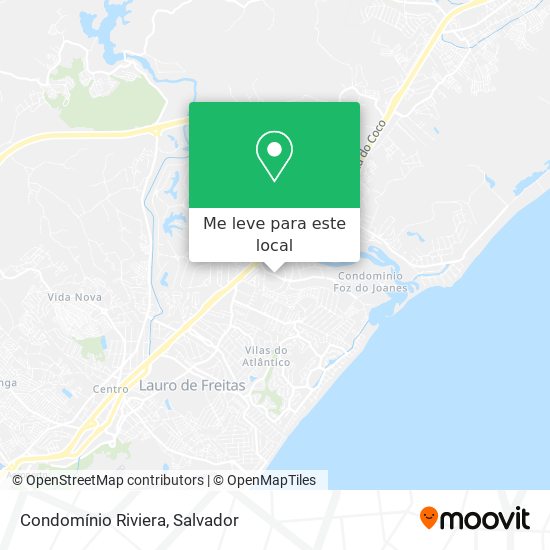 Condomínio Riviera mapa