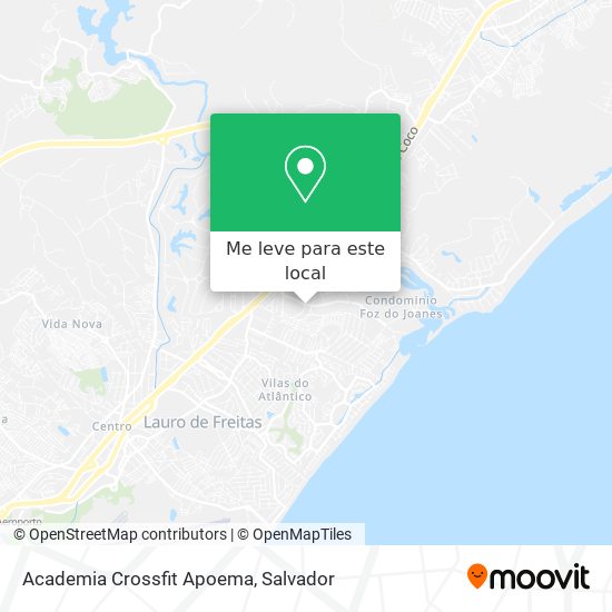 Academia Crossfit Apoema mapa
