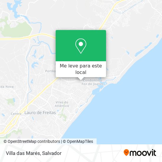 Villa das Marés mapa