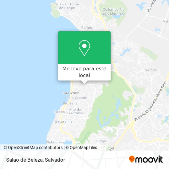 Salao de Beleza mapa