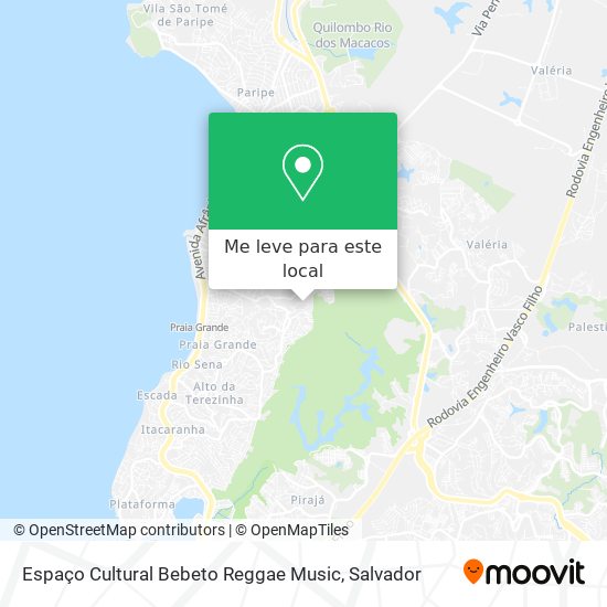 Espaço Cultural Bebeto Reggae Music mapa