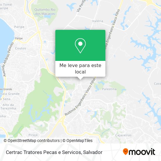 Certrac Tratores Pecas e Servicos mapa