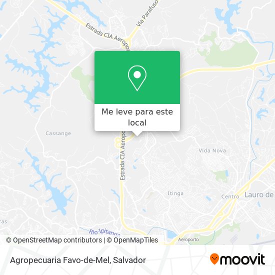 Agropecuaria Favo-de-Mel mapa