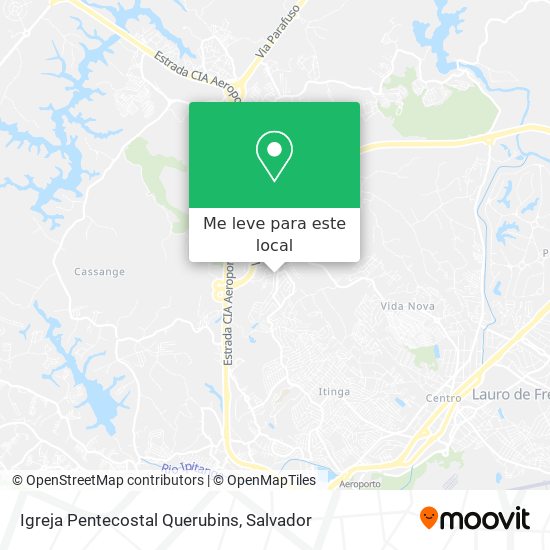 Igreja Pentecostal Querubins mapa