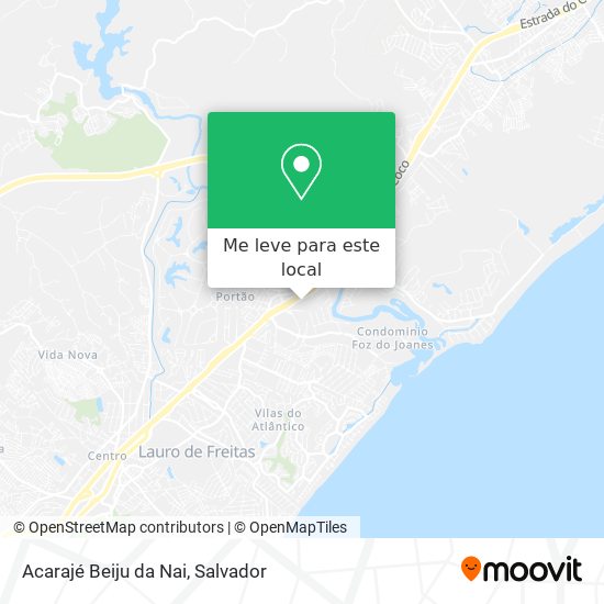 Acarajé Beiju da Nai mapa