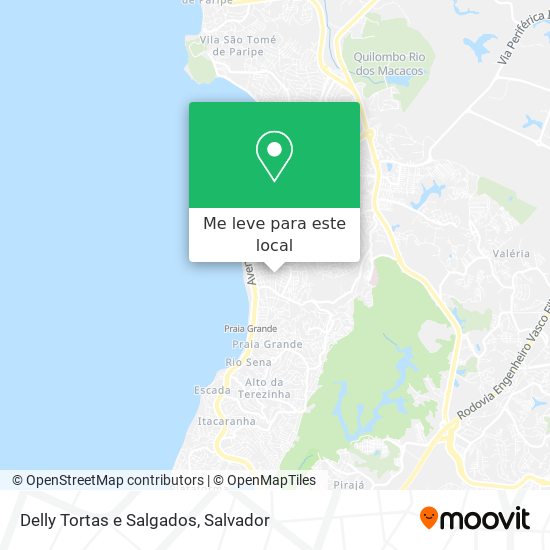 Delly Tortas e Salgados mapa
