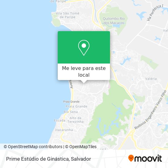 Prime Estúdio de Ginástica mapa