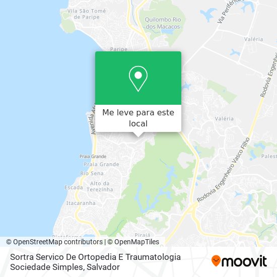 Sortra Servico De Ortopedia E Traumatologia Sociedade Simples mapa