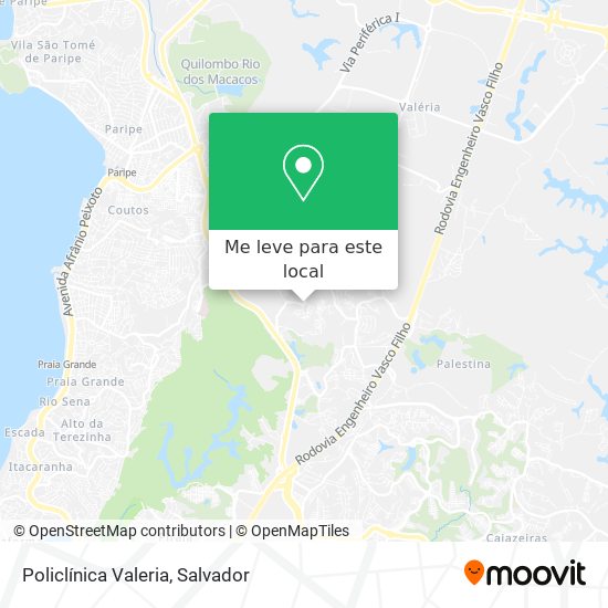 Policlínica Valeria mapa