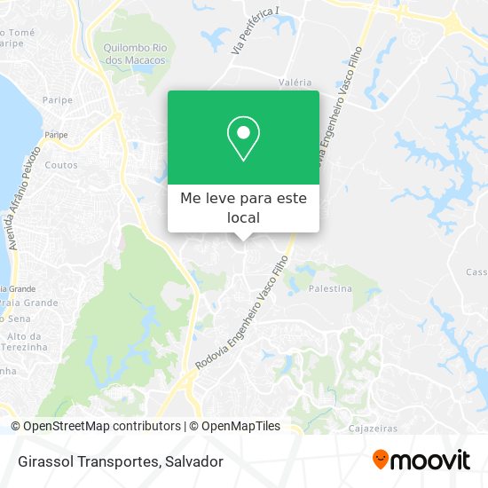 Girassol Transportes mapa