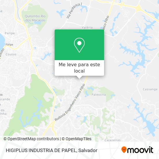 HIGIPLUS INDUSTRIA DE PAPEL mapa