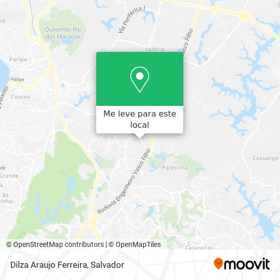 Dilza Araujo Ferreira mapa