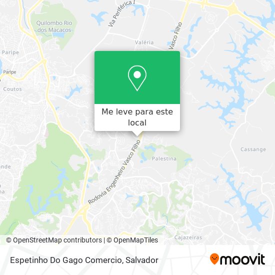 Espetinho Do Gago Comercio mapa