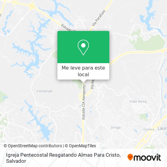 Igreja Pentecostal Resgatando Almas Para Cristo mapa
