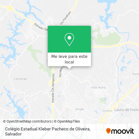 Colégio Estadual Kleber Pacheco de Oliveira mapa