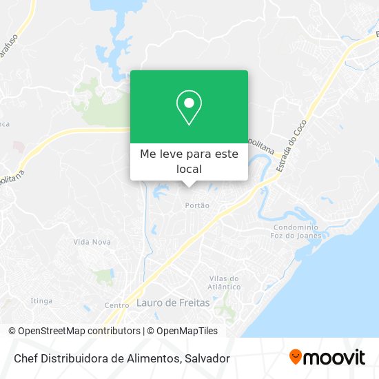 Chef Distribuidora de Alimentos mapa